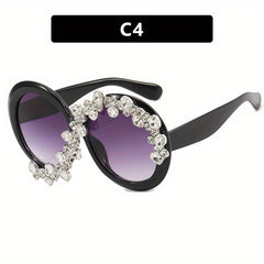 Oversized Round Sunglasses Women Casual Jelly Glasses UV400