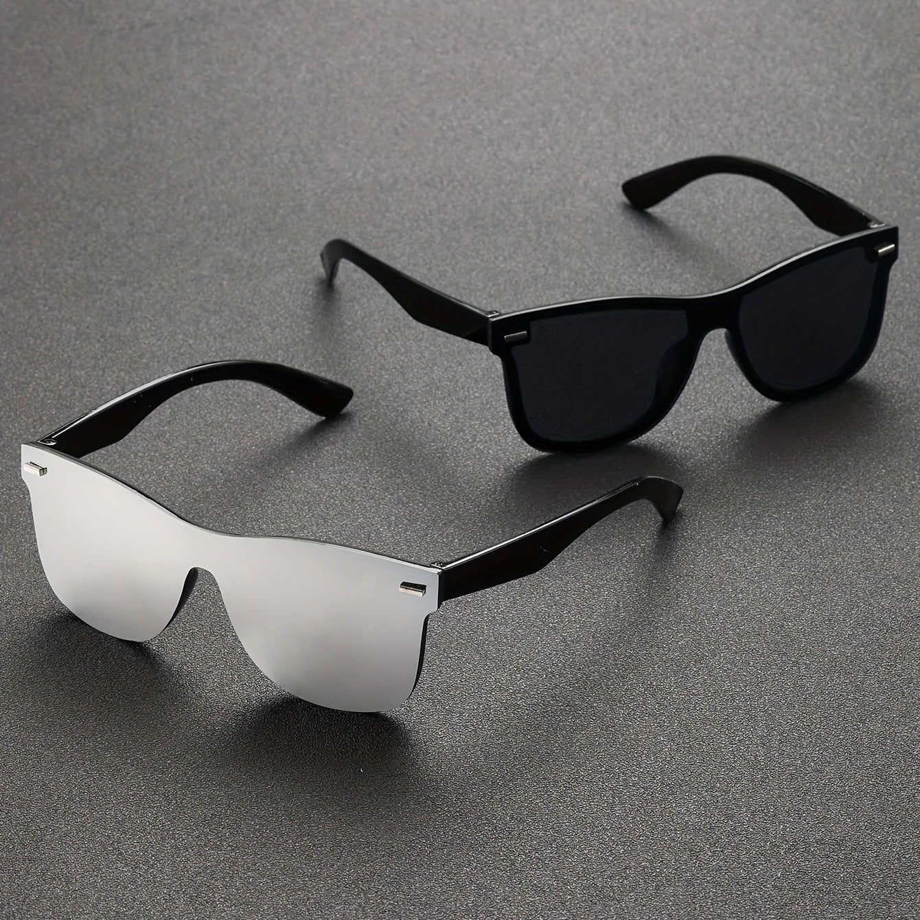 Men's Square Frameless Sunglasses Classic Casual PC