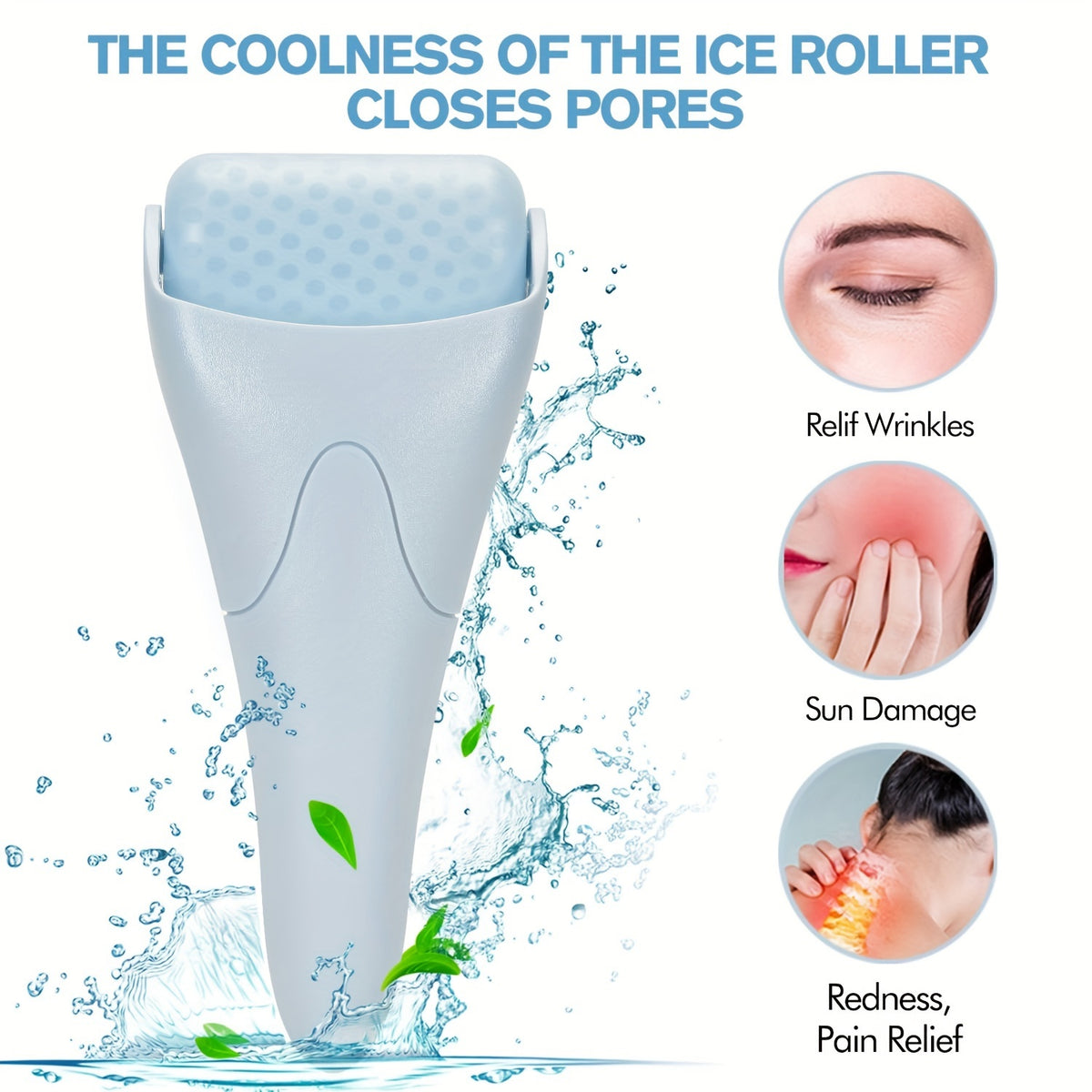 Ice Roller For Face Eyes Womens Face Massager Roller