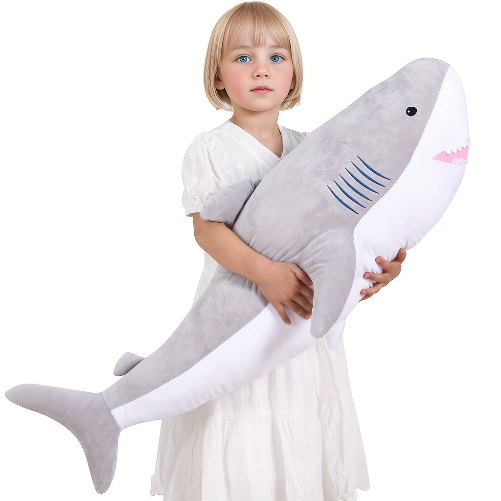 Jumbo Sea Shark Stuffed Animal - Gray Giant Plush