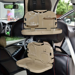 Universal Car Food Tray Holder - Convenient Rear Seat Dining and Travel