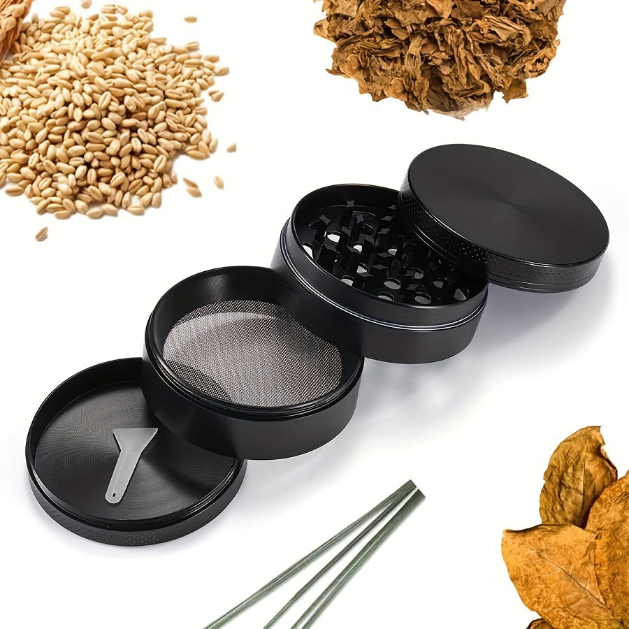 4 Layer 50MM Metal Grinder Spice Crusher Kitchen Supplies