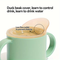 150ml Drinking Cup With Lid Double Handle Portable Water Cup