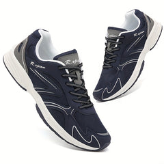 Men's Mesh Running Shoes Breathable Lace Up Sneakers for Outdoor Activities