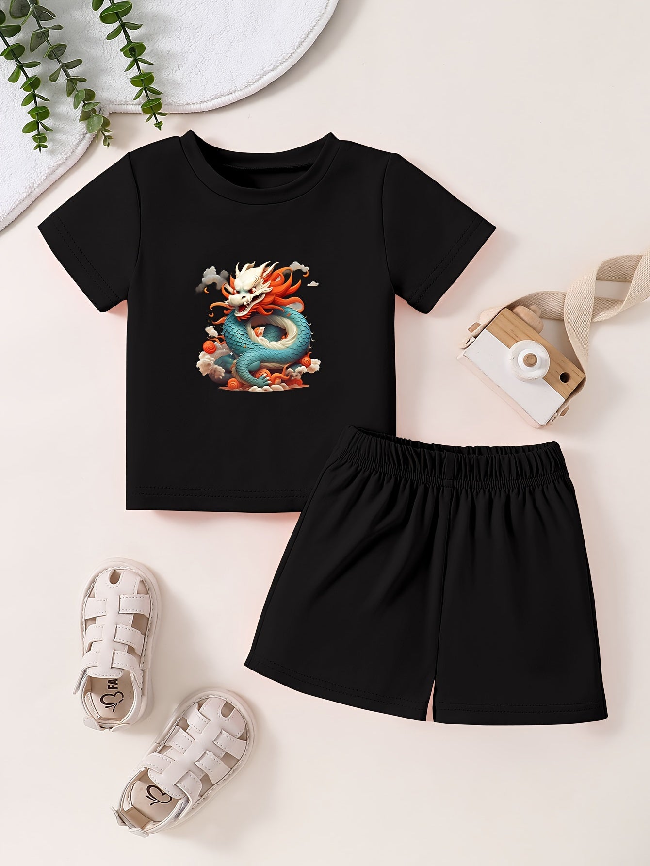 Toddler Kid Cartoon T-shirt & Pants Set