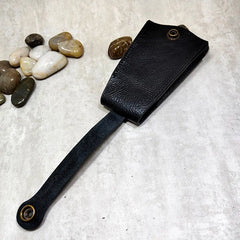 Leather Key Holder Large Capacity Keys Case Pulling-Out Keys Pouch