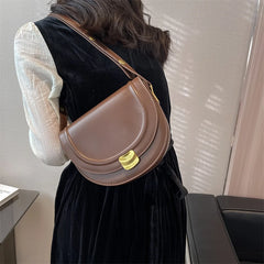 Small Crossbody Bag For Women Semicircle Saddle Bag Shoulder Bag