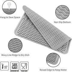 Silicone Drying Mat - Heat Resistant, Easy to Clean