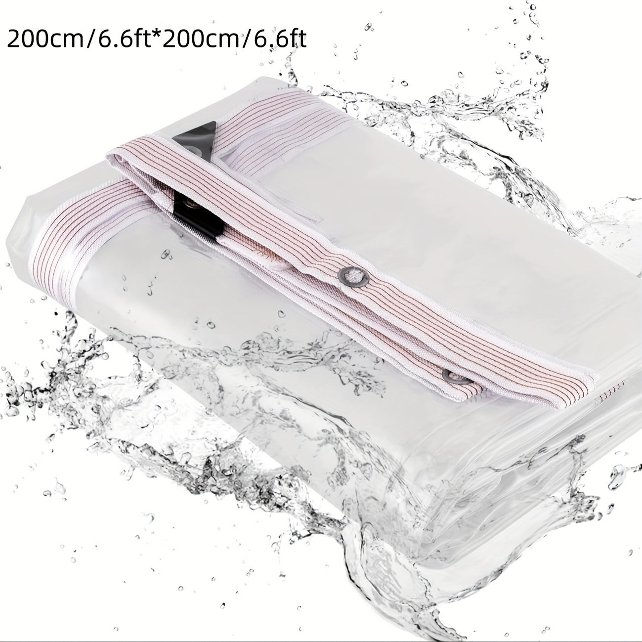 Clear Waterproof Tarp Cover Plastic Tarpaulin Sheet Heavy Duty