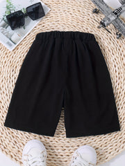 Boys Casual Shorts Drawstring Waist Pockets Summer Kids Clothes