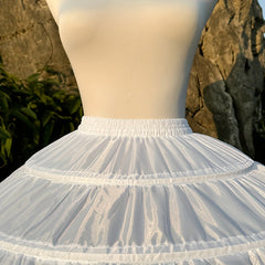 Adjustable 3 Hoop Ballet Tutu Skirt Support Polyester Petticoa