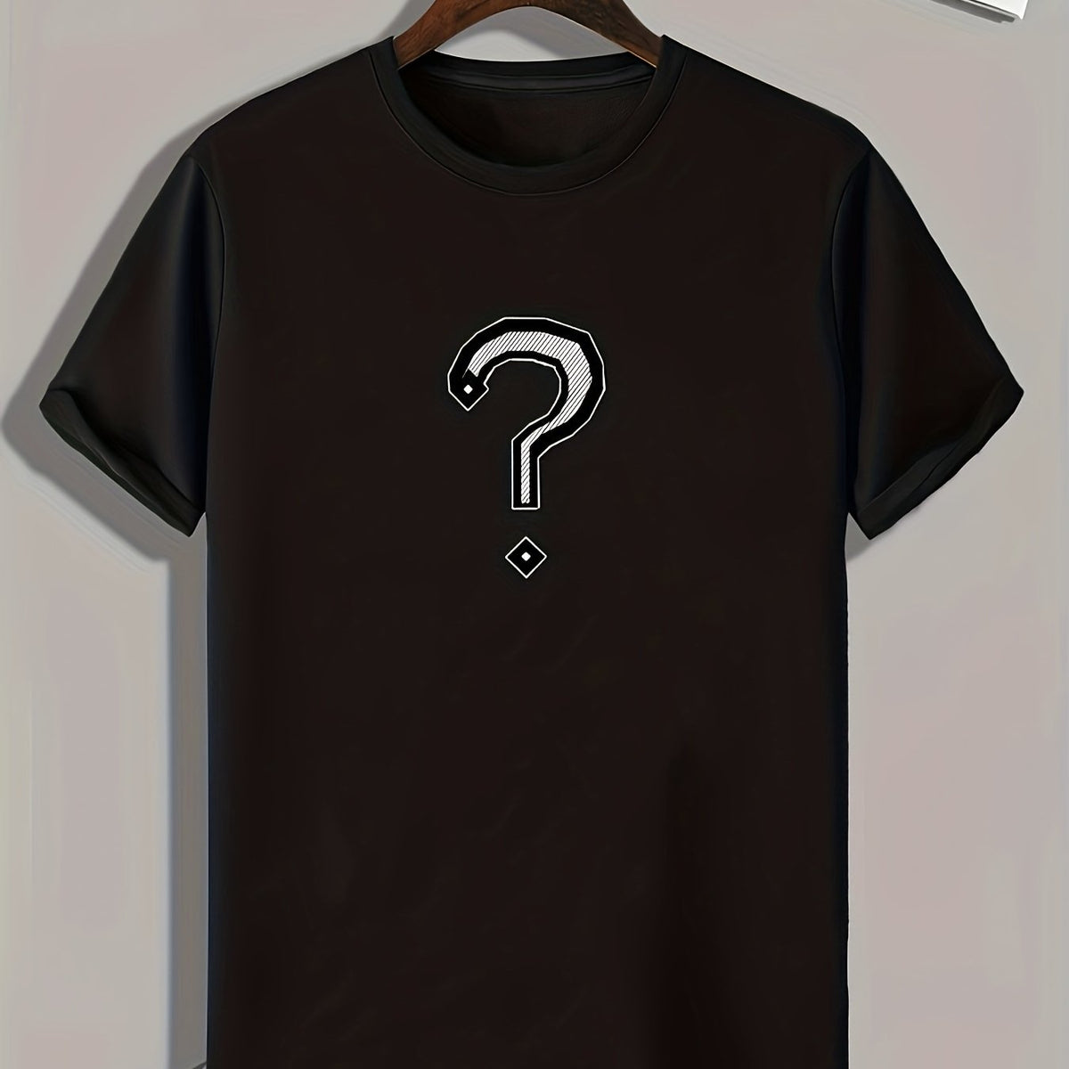 Men's Mark Pattern Print Comfy Sports T-shirt
