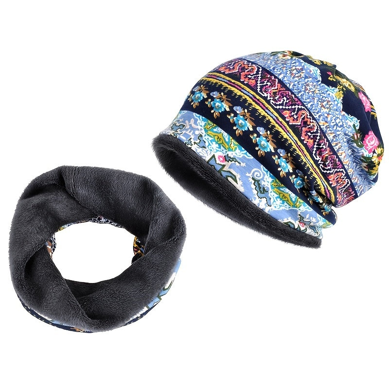 Slouch Sports Knitted Beanie Cap Headscarf Winter Hat Cap Slouchy Snood Hat