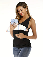 V Neck Tank Top Casual Sleeveless Top For Summer