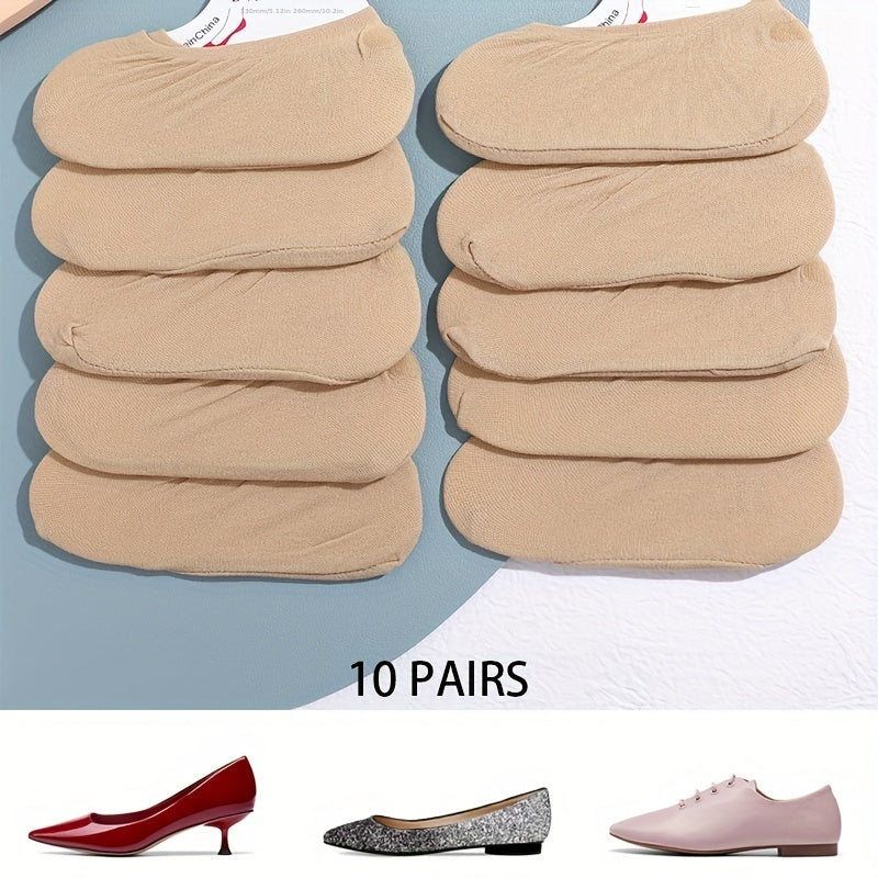 10 Pairs Invisible Low Cut Ankle Socks Women's Stockings