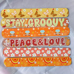 24pcs Bohemian Butterfly & Rainbow Peace Love Bracelets