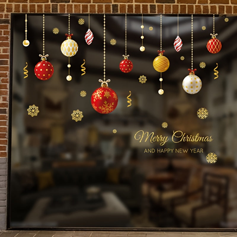 Christmas Window Sticker DIY Christmas Ball Decorations