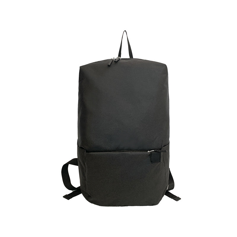Lightweight Canvas Backpack Solid Daypack Casual Zipper Travel Bag
