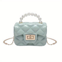 Pearl Decor Mini Crossbody Bag for Girls