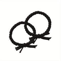 2pcs Braid Hair Rope Knotted Hair Tie Ponytail Elastic Hair Tie Hair Accessories