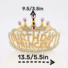 Birthday Princess Crown Birthday Girl Tiara Princess Hairband Headband