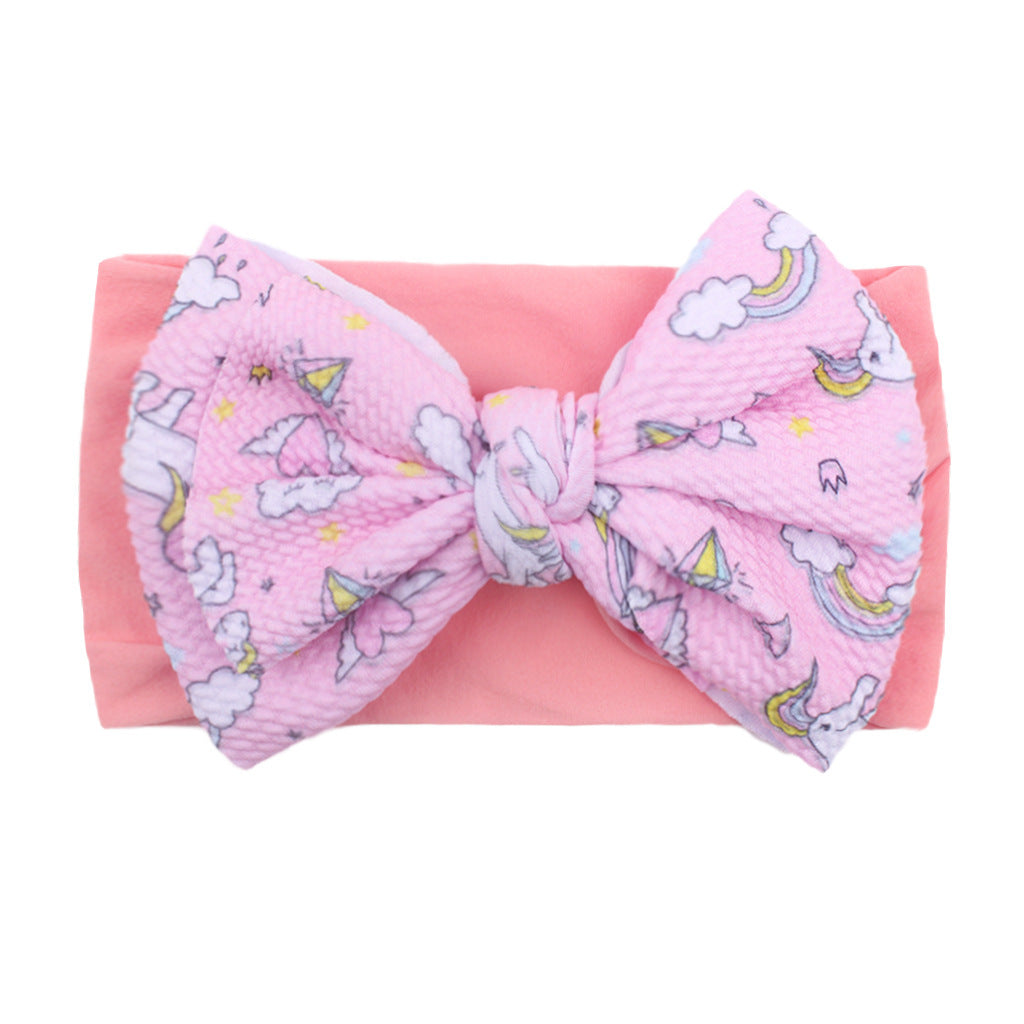 Baby Bow Hair Ties Soft Nylon Hair Accessories