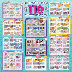 110pcs DIY Handstring Stickers Set Colorful Beads & Stickers for Journals Crafts