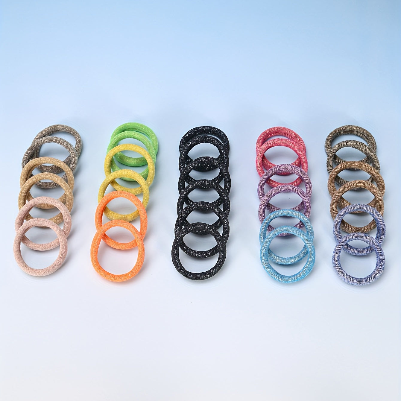 Sequin Hair Ties No Damage Hair Style Accessory