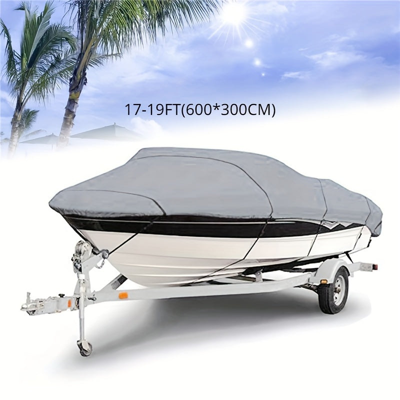 Waterproof Silver Yacht Boat Cover 3.35-6.71m