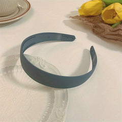 Solid Minimalist Hair Hoop Wide Plastic Hair Band Elastic Headband