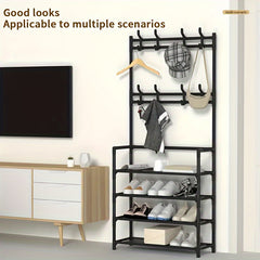 1pc 59 Reinforced Shoe And Hat Rack Coat Rack Shoe Rack Storage Rack