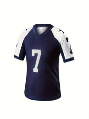 Kids American Football Jersey Rugby T-shirt Training Top