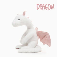 Family Interactive Dragon Plush Set 4 Unique Designs Soft & Safe for Role Play
