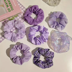 7pcs Summer Romantic Hair Tie Hair Bands Ponytail Holders Girls Hair Accessories