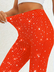Women's Plus Glitter Dot High Rise Leggings