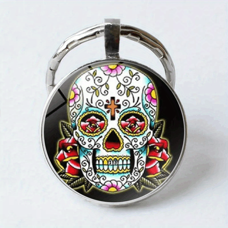 Skull Keychain Necklace Bag Charm Accessory Boys Girls