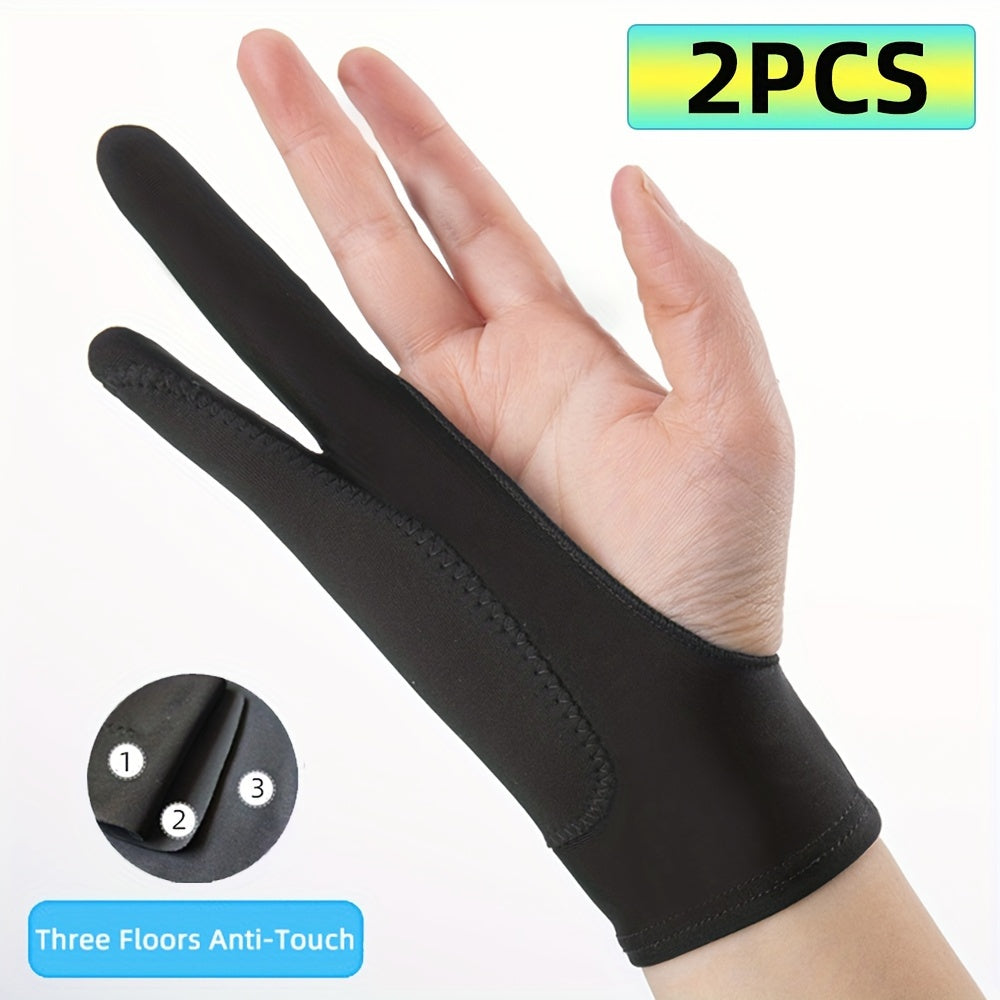 2 Touch Screen Finger Painting Gloves for Ipads Anti Fouling