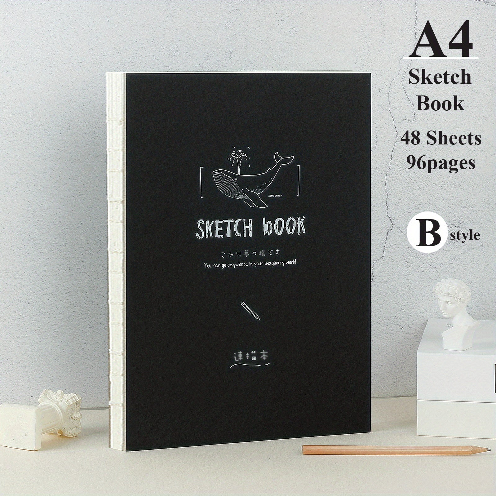 A4 Sketchbook 96 Pages Thickened Artist Sketch Drawing Board