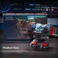 Sci Fi Building Blocks Set Robot Tank Airplane Model Kit ABS Toy