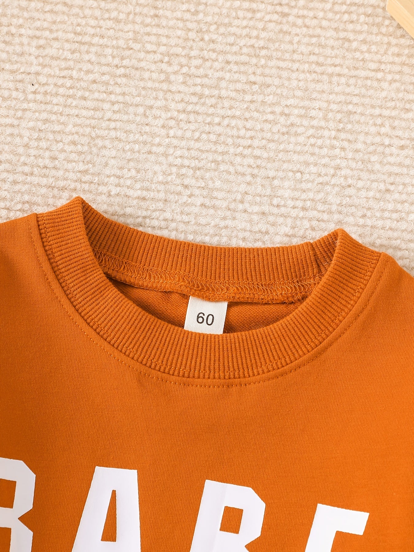 Baby Boys Casual Long Sleeve Pullover BABE Sweatshirt