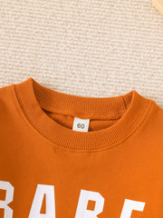 Baby Boys Casual Long Sleeve Pullover BABE Sweatshirt