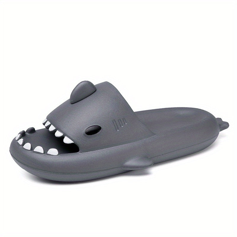 Men's Shark Lightweight Non Slip Open Toe Quick Drying Slides