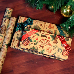 Colorful Cartoon Birthday Gift Wrapping Paper Roll