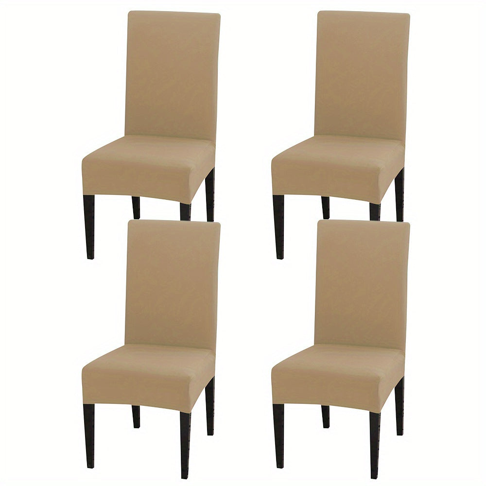 Milk Silk Elastic Chair Slipcover Set for Home Dining Wedding Office