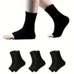 3 Pairs Toeless Compression Socks Plantar Fasciitis Ankle Sleeves