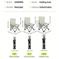 Portable Fishing Chair with Backrest for Outdoor Activities