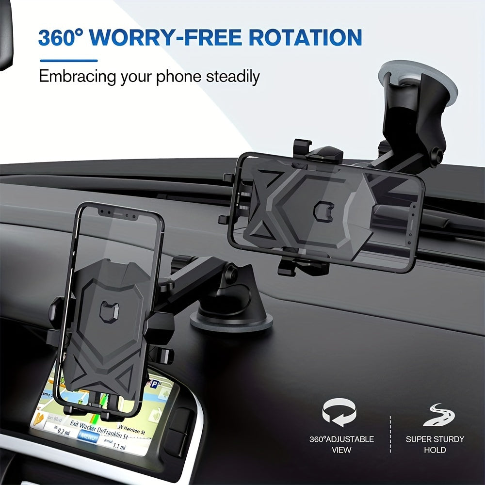 Car Phone Holder Extendable Suction Cup Mount