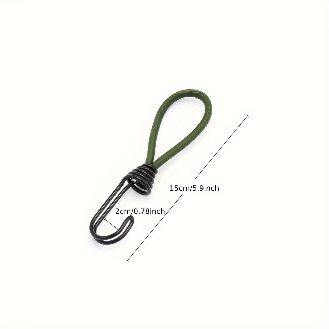 2pcs Bungee Cord Hooks Camping Tent Elastic Rope Hooks