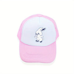 Rabbit Print Y2K Baseball Cap Mesh Breathable Anime Trucker Hat
