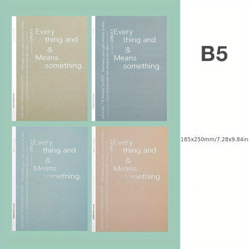 4pcs B5 Notebook Set for Office Sketchbook, Children & Students Writing Book